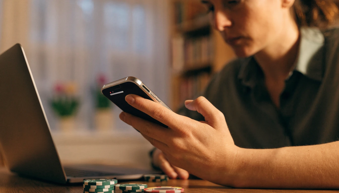 Nederlander betaalt online casino via mobiele telefoon thuis