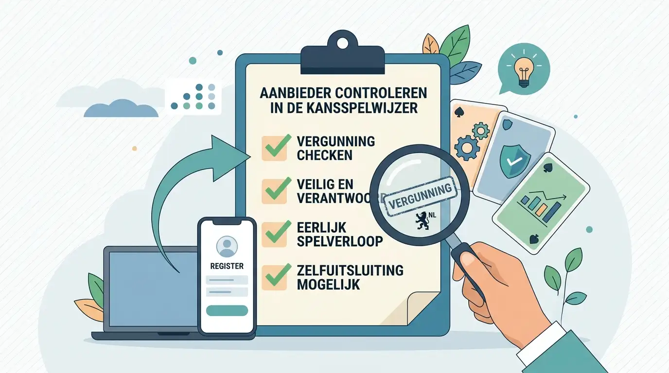 Rustige controlelijst voor het nakijken van een gokaanbieder